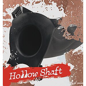 Strap-On Fetish Fantasy Extreme Hollow 17.8cm Negru Thumb 1