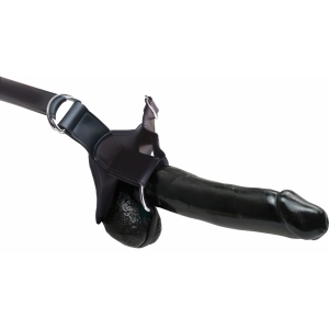 Strap-On Hollow 30cm Negru Thumb 1