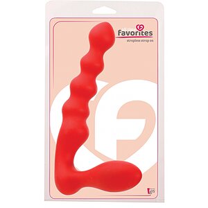 Strap On Silicon Strapless Rosu Thumb 1