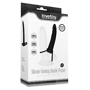 Strap-On Stimulare Anală Double Prober Negru