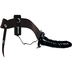Strap On Vibratii Hollow For Him Or Her Negru Thumb 3