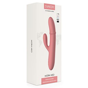 Svakom Mora Neo Peach Pink, Rabbit Reîncărcabil 5 Moduri Roz