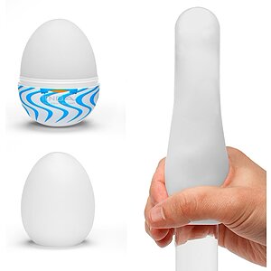 TENGA Egg Wind Single Sleeve elastic compact și discret Alb