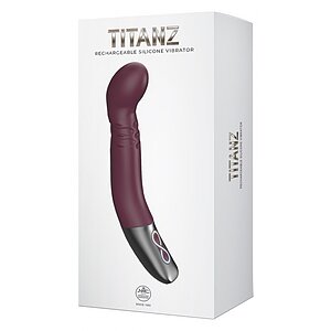 Titanz Rubine Red: Vibrator 10 Vibrații + 10 Rotații Roșu Thumb 7