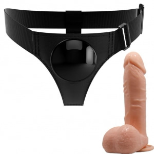 Pretty Love Tom — Ham Reglabil cu Dildo Realist 20 cm Thumb 2
