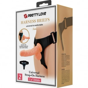 Pretty Love Tom — Ham Reglabil cu Dildo Realist 20 cm Thumb 4