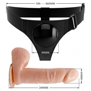 Pretty Love Tom — Ham Reglabil cu Dildo Realist 20 cm Thumb 3