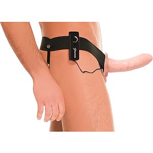 Vibrating Hollow Strap On For Him Or Her Thumb 1
