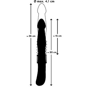 Vibrator Anal Push It Rechargeable Negru Thumb 6