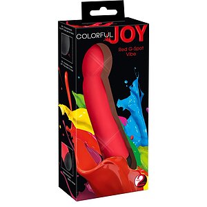 Vibrator Colorful Joy Punctul G Rosu Thumb 3