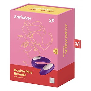 Vibrator Cuplu Partner Plus Cu Telecomanda Mov Thumb 5