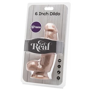 Vibrator Get Real 6 inch Thumb 1