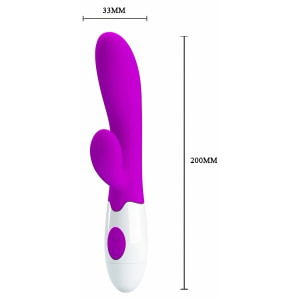 Vibrator Iepuraș 30 Funcții 21.5cm Mov