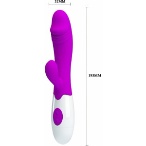 Vibrator Iepuraș Frumos Acțiune Rapidă Mov Thumb 2