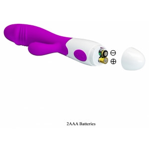 Vibrator Iepuraș Frumos Acțiune Rapidă Mov Thumb 4