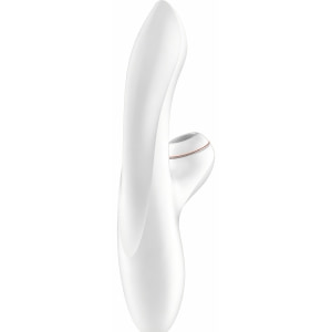 Vibrator Iepuraș Satisfyer Profesional pentru Punctul G Alb