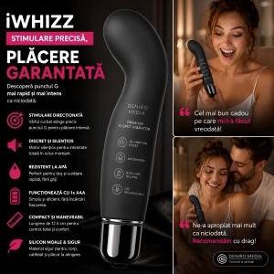 Vibrator iWhizz G 12.5cm Negru Thumb 6
