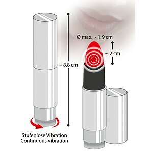 Vibrator Kiss Me Lipstick Rosu Thumb 3