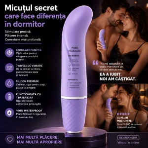 Vibrator Mini Silicon Punctul G Mov Thumb 5