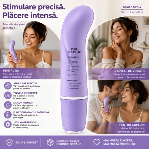 Vibrator Mini Silicon Punctul G Mov Thumb 6