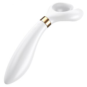 Vibrator Pentru Cuplu Multifun 3 Alb