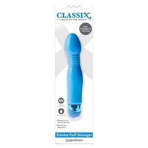 Vibrator Powder Puff Massager Albastru Thumb 2