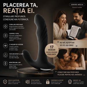 Vibrator Prostată Rebel Plug 3 Functions Negru Thumb 7