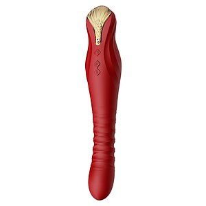Vibrator Punctul G King Vibrating Thruster Roșu