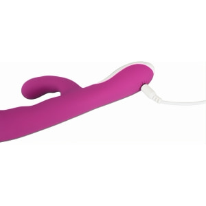 Vibrator Rabbit Javida Reîncărcabil Silicon Cu Încălzire Mov