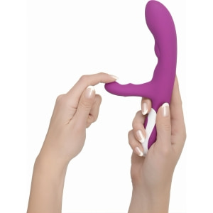 Vibrator Rabbit Javida Reîncărcabil Silicon Cu Încălzire Mov