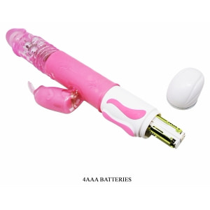 Vibrator Rabbit Rotație Și Împingere Fascination Roz Thumb 5
