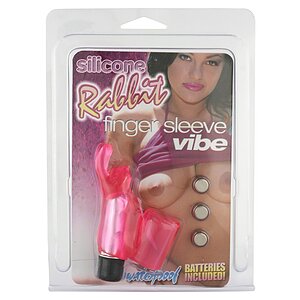 Vibrator Rabbit Finger Sleeve Roz 7.5cm Thumb 1