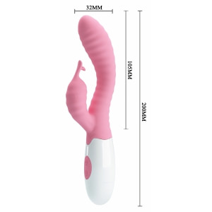 Vibrator Rabbit Pretty Love Hyman pentru Punctul G Roz