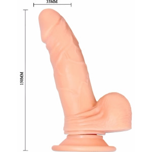 Vibrator Rotativ Barbara Mark cu Telecomandă și Ventuză