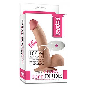 Vibrator Realist The Ultra Soft Dude cu Telecomandă