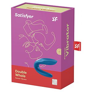 Vibrator de Cuplu Satisfyer Partner Whale cu Două Motoare