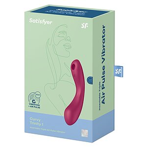 Vibrator Satisfyer Curvy Trinity 1 Roșu