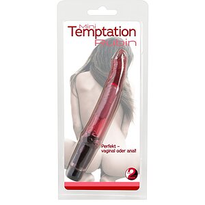 Vibrator Temptation Ruby 16.5cm Roșu Thumb 3