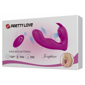 Josephine Vibrator Dublu Pentru Punctul G și Clitoris Mov Thumb 6
