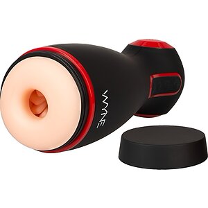 WYNE Dual‑Motor Masturbator — 10 Vibrații, 7 Aspirații Negru