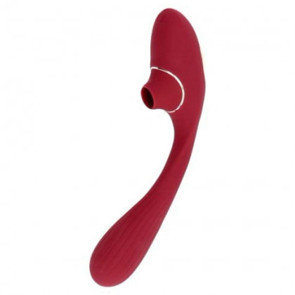 Red Shape Stimulator Duo Punct-G și Clitoris Reîncărcabil Roșu