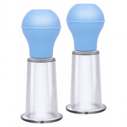 Power Pump Pompe Pentru Sfârcuri Set 2 Vacuum Reglabil Albastru