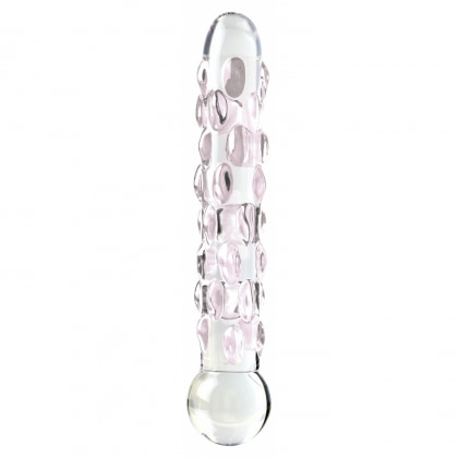 Dildo Icicles Hand Blown Glass 17.8cm Transparent