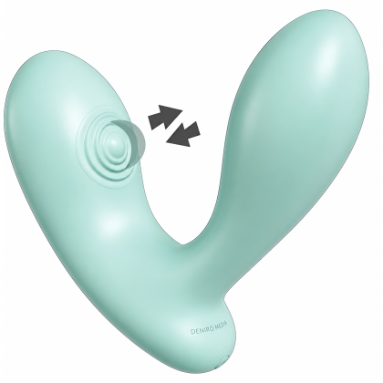 DuoVibe II – Vibrator punct G cu Tapping, 9 Moduri, Reîncărcabil Verde