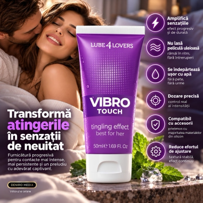 Gel Vibro Touch cu Efect Tingling pentru Femei 50 ml
