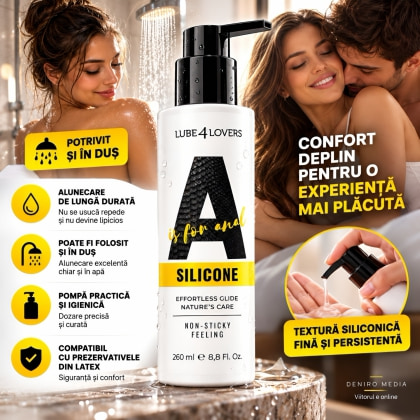 Lubrifiant Siliconic A Is For pentru Sex Anal 260 ml