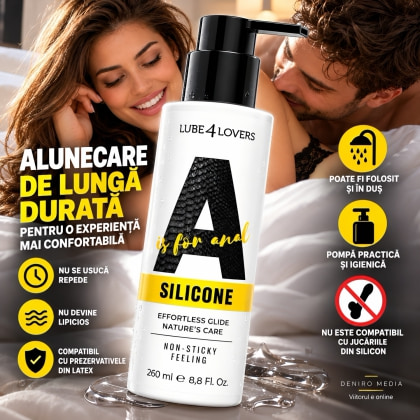 Lubrifiant Siliconic A Is For pentru Sex Anal 260 ml