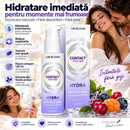 Lubrifiant Vaginal Hydra Hidratant cu Aloe 120 ml