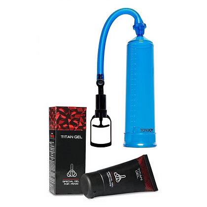 Pachet Promoțional Gel Titan și Pompă Mărirea Penisului
