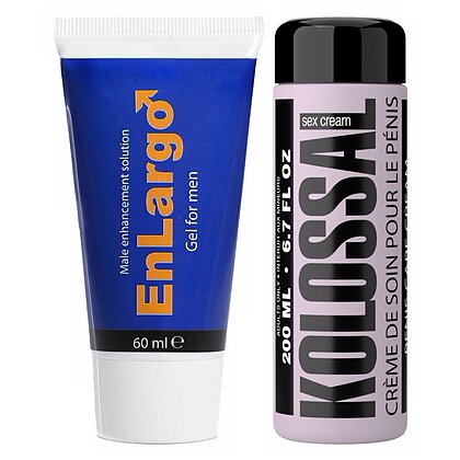 Pachet Cremă Mărirea Penisului Enlargo + Cremă Mărire Penis Kolossal 200ml